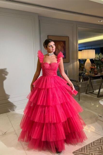 16642 Mint Ruffle Collar Balloon Sleeve Tulle Dress