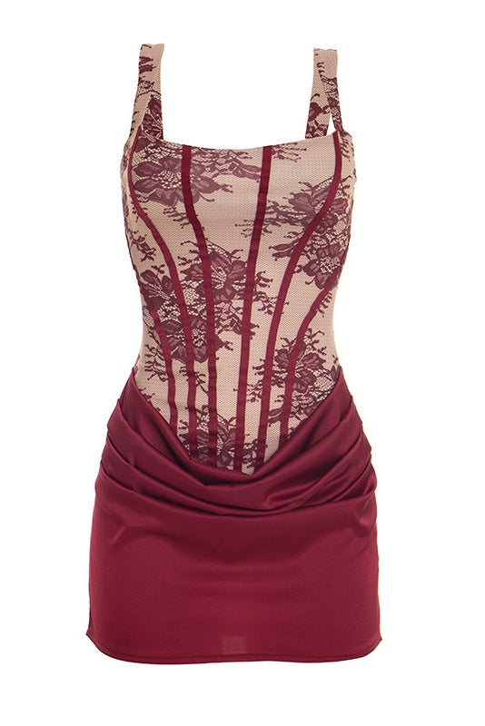 Burgundy Satin Floral Bodycon Mini Dress Dressesforparty Burgundy Satin Floral Bodycon Mini Dress Dressesforparty