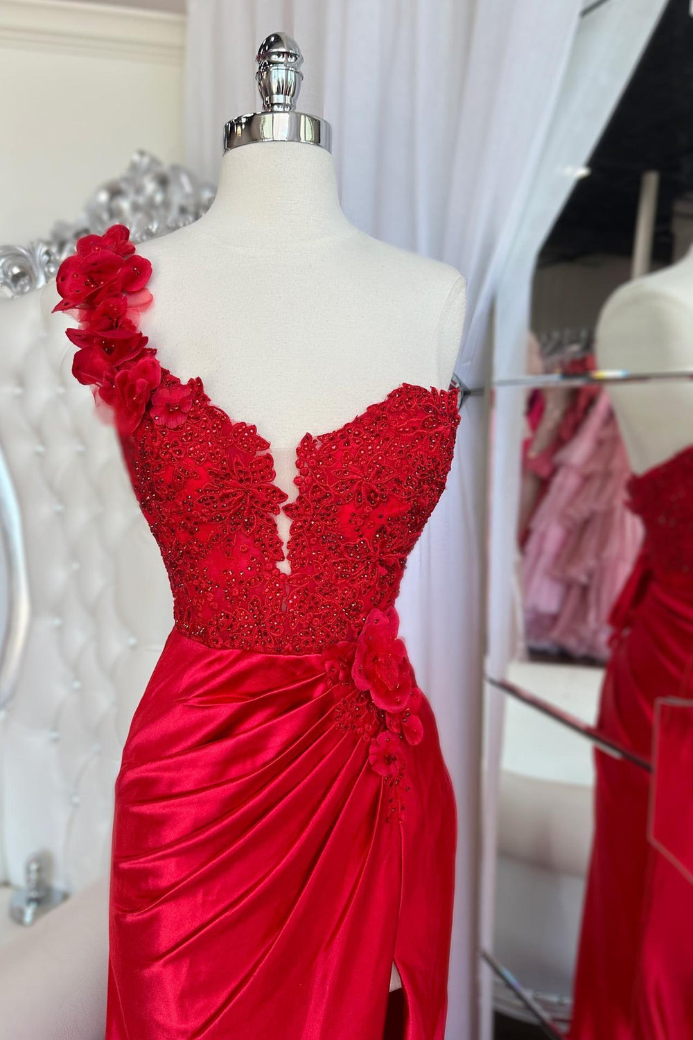Satin Prom Dress  Formal Dress, Evening Dress, Pageant Dance Dresses, School Party Gown C1215 main image 1