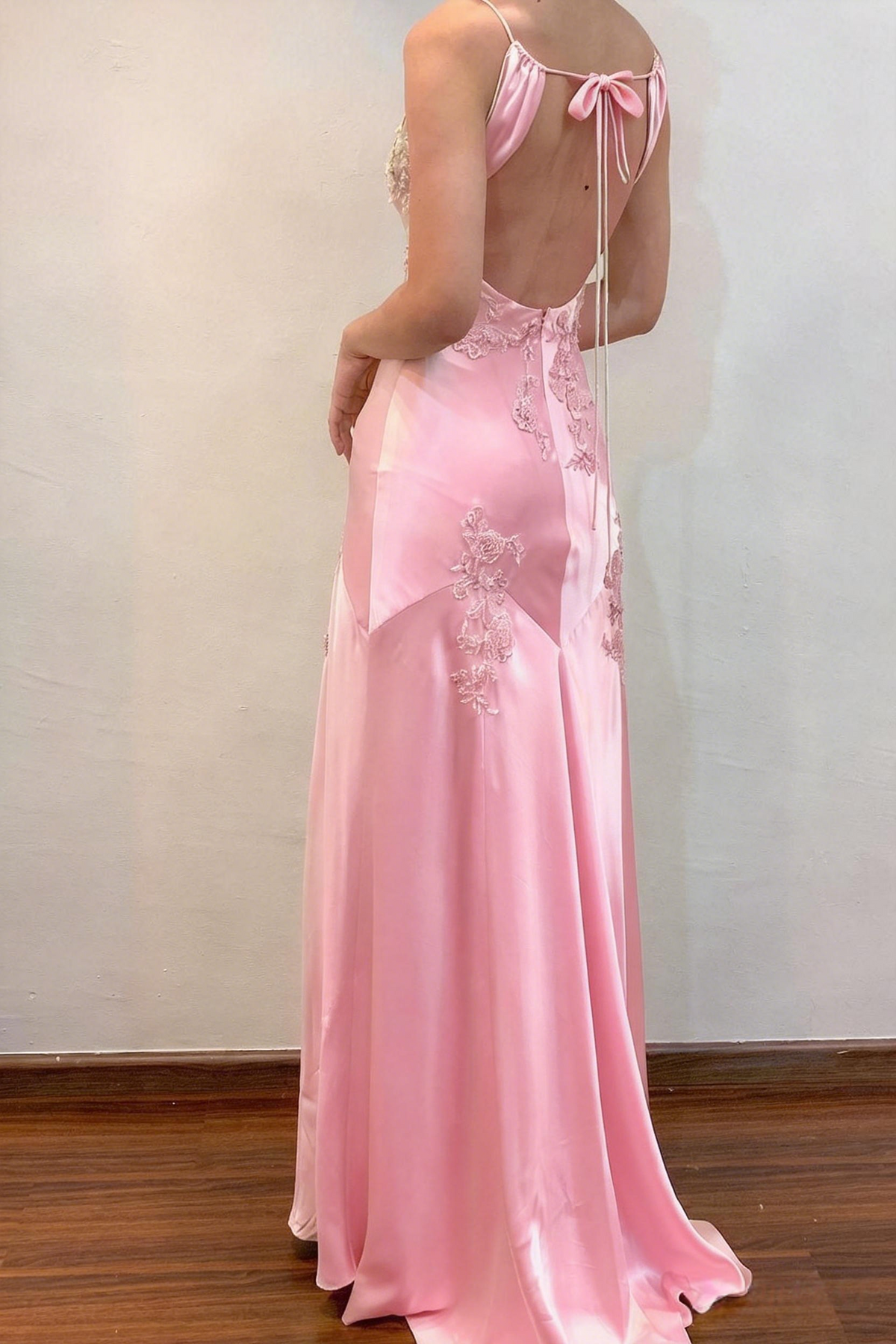 Lime Green Appliques Soft Satin Long Party Dress Dressesforparty Lime Green Appliques Soft Satin Long Party Dress Dressesforparty