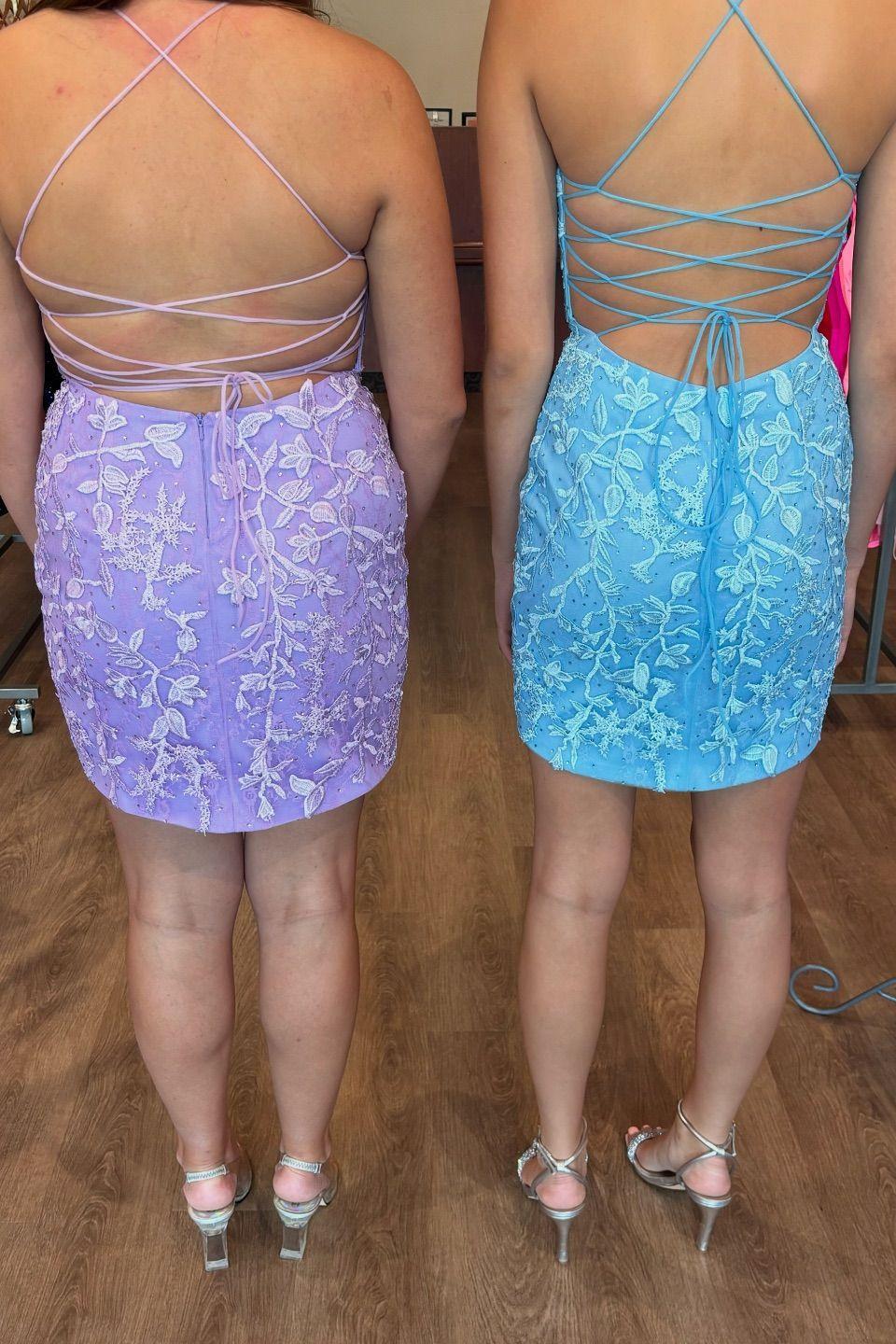 Hot Pink Lace Straps Tight Short Party Dress Dressesforparty Hot Pink Lace Straps Tight Short Party Dress Dressesforparty