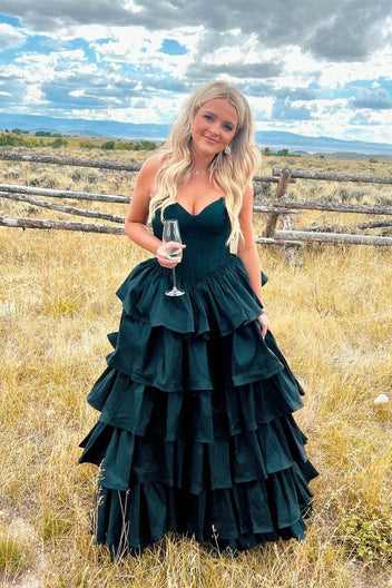 Romantic 3D Floral Tulle Floor-Length Evening Dress Fuchsia Sweetheart Sleeveless for Women main image 1