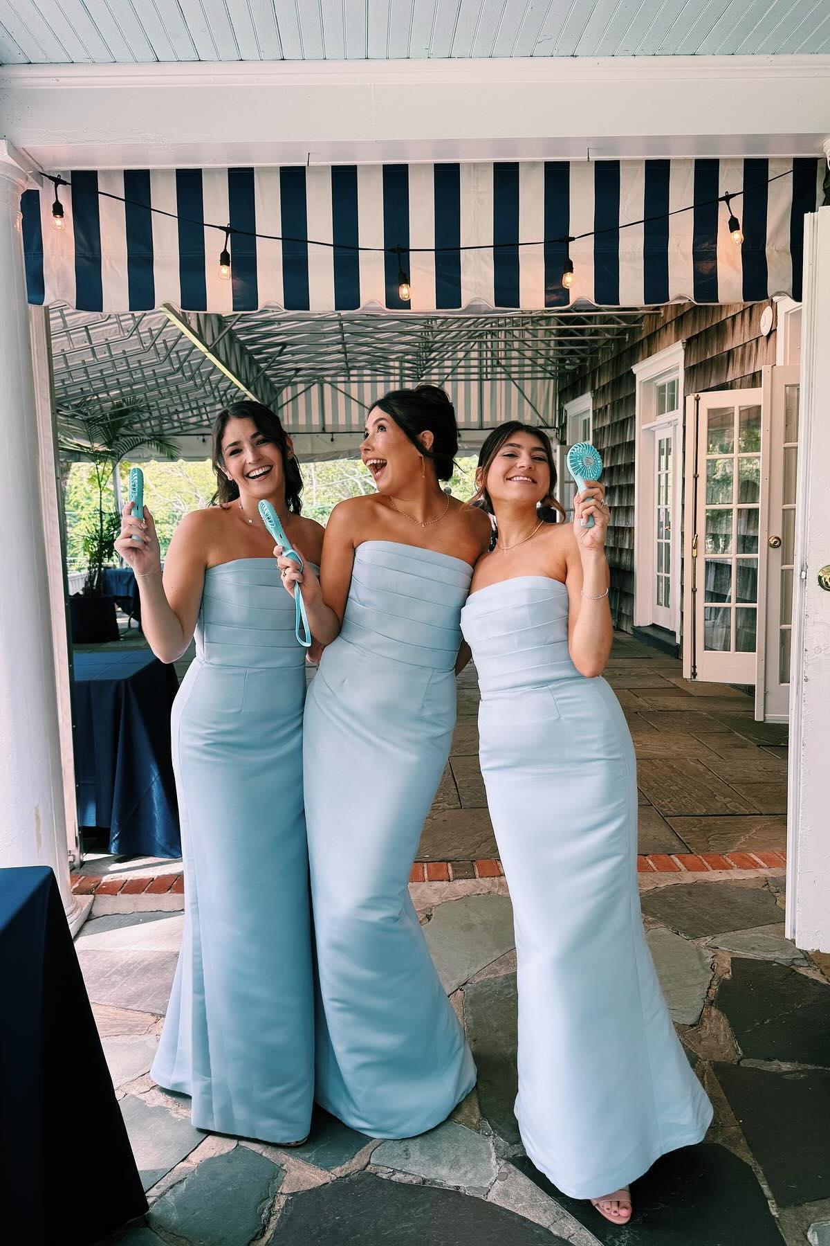 Strapless Light Blue Ruched Fitted Long Party Dress – Dressesforparty