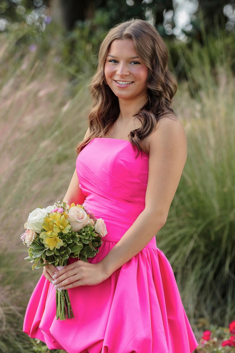 Hot Pink Homecoming Dresses Dressesforparty Hot Pink Homecoming Dresses Dressesforparty