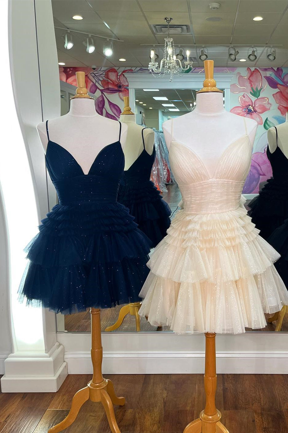 Straps Periwinkle Tulle Tiered Ruffles Short Homecoming Dress Dressesforparty Straps Periwinkle Tulle Tiered Ruffles Short Homecoming Dress Dressesforparty