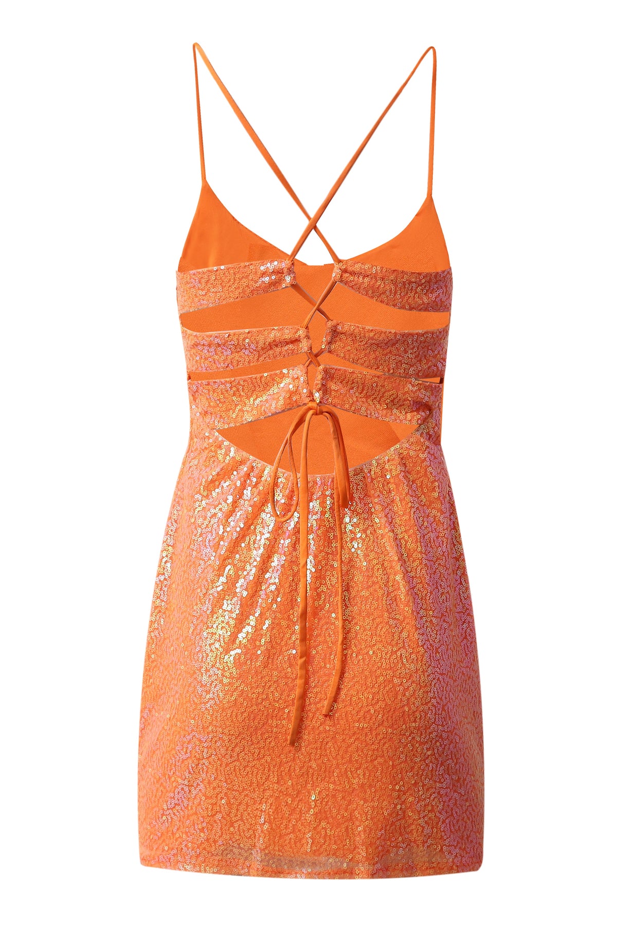 Orange Sequin Bodycon Cami Mini Dress Dressesforparty Orange Sequin Bodycon Cami Mini Dress Dressesforparty