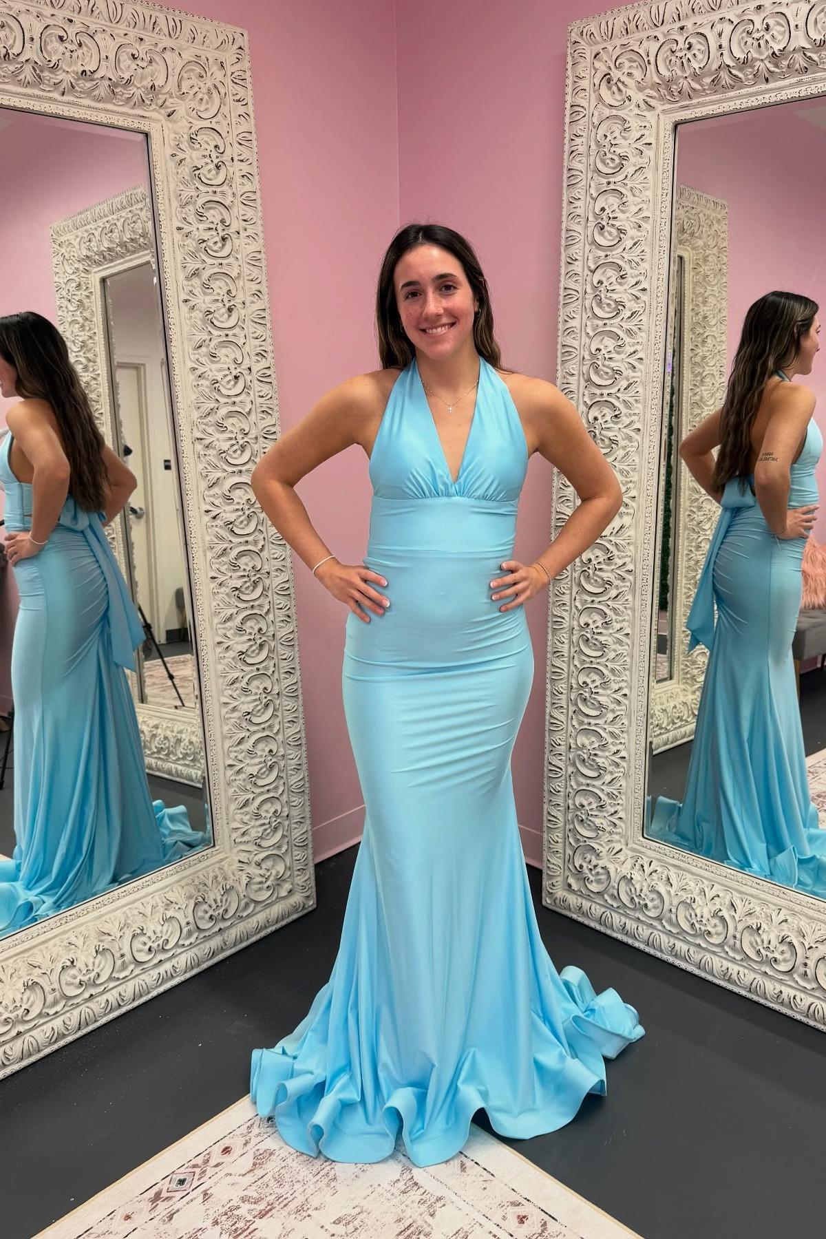Halter Pink Fitted Long Formal Dress Dressesforparty Halter Pink Fitted Long Formal Dress Dressesforparty