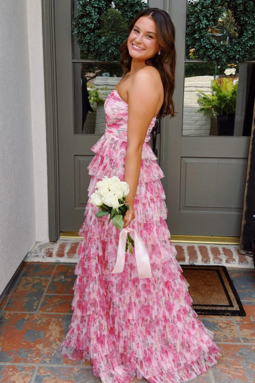 A-Line Chic Ruffle Gown Elegant Evening Attire Daffodil main image 1