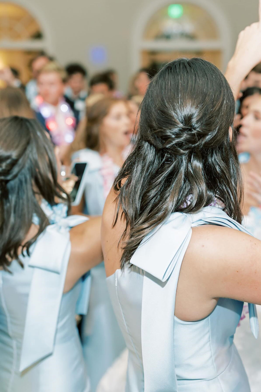 Bow One Shoulder Light Blue Satin Long Bridesmaid Dress – Dressesforparty Bow One Shoulder Light Blue Satin Long Bridesmaid Dress – Dressesforparty