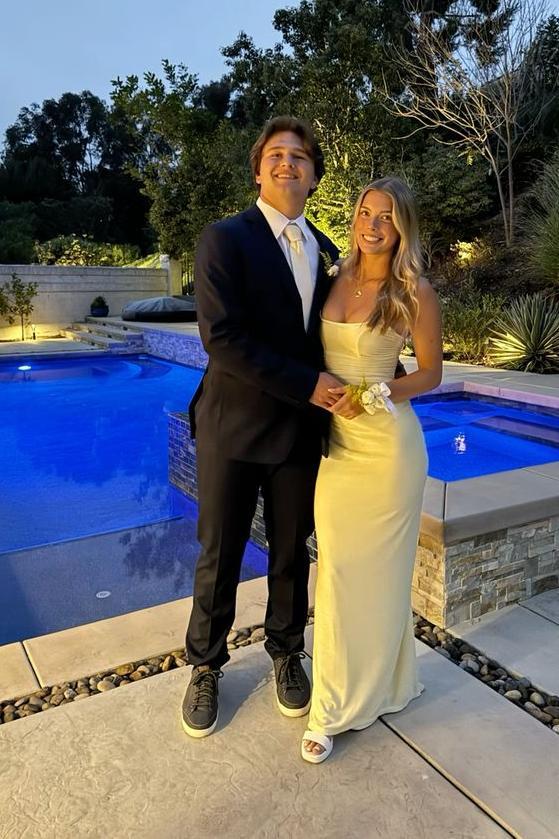 Strapless Yellow Fitted Long Prom Dress with Lace-up Back Dressesforparty Strapless Yellow Fitted Long Prom Dress with Lace-up Back Dressesforparty