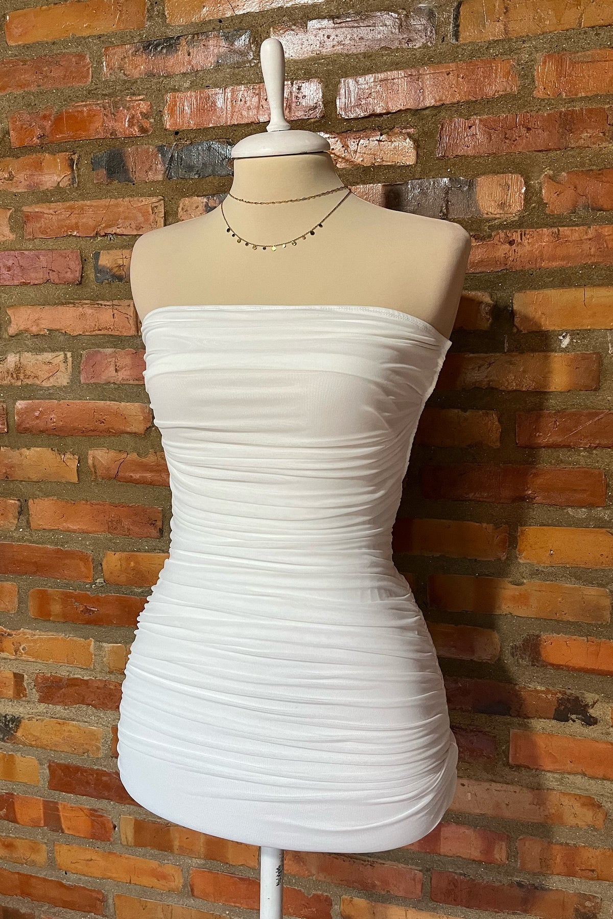 White Strapless Ruched Lace-up Back Homecoming Dress Dressesforparty White Strapless Ruched Lace-up Back Homecoming Dress Dressesforparty