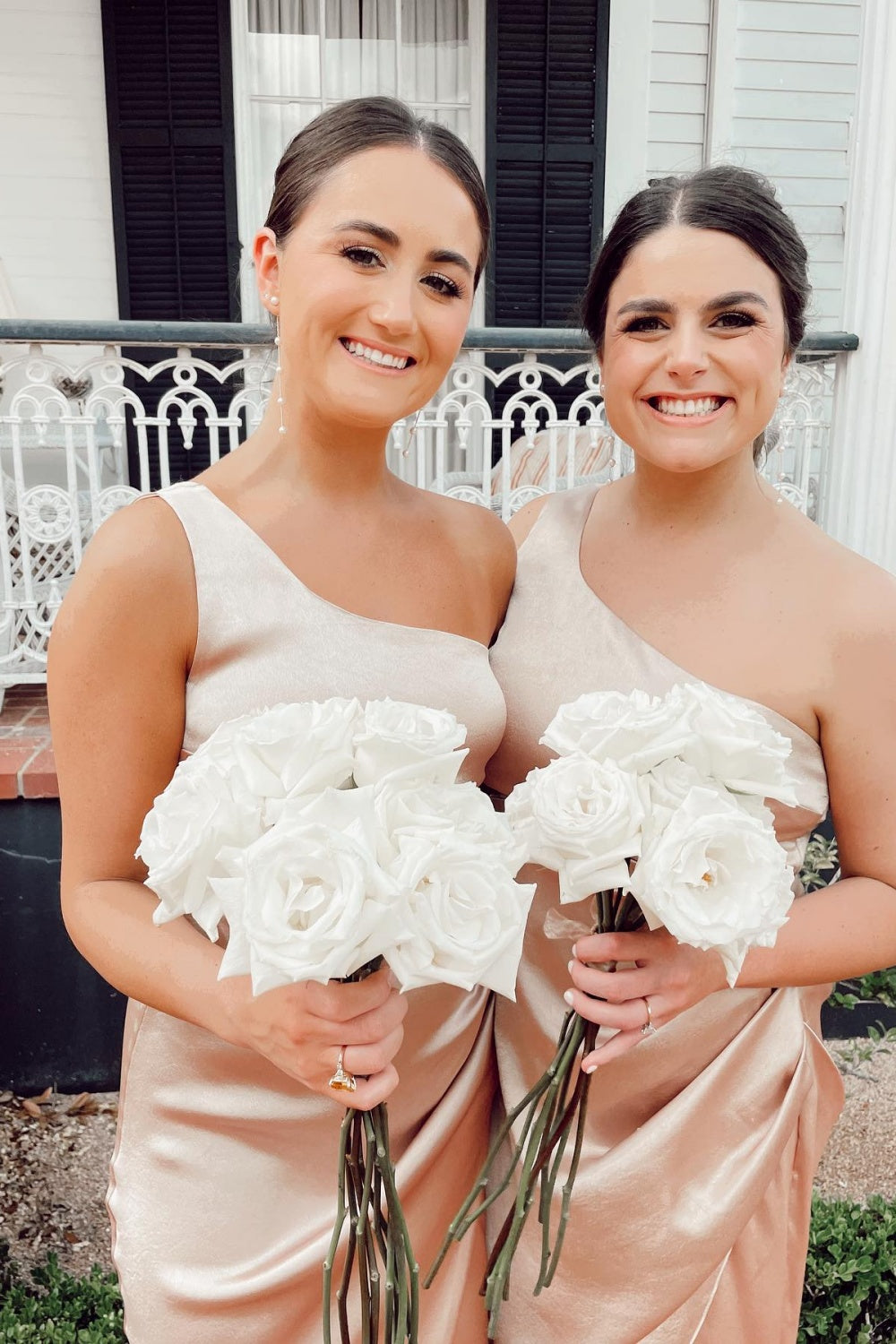 champagne one shoulder bridesmaid dress Womens Next Champagne Bow One Shoulder Maxi Bridesmaid Dress US 6