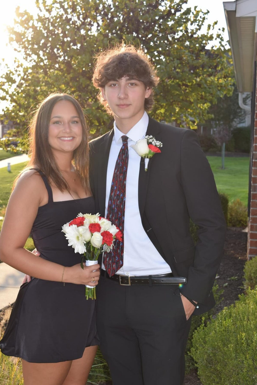 homecoming couples black dress Straps Fitted Short – Dressesforparty red-prom-dresses