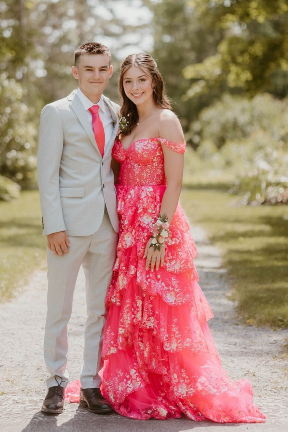 sequin fuchsia dress Rhinestones Fuchsia Feather Sequin Mermaid Prom Dress