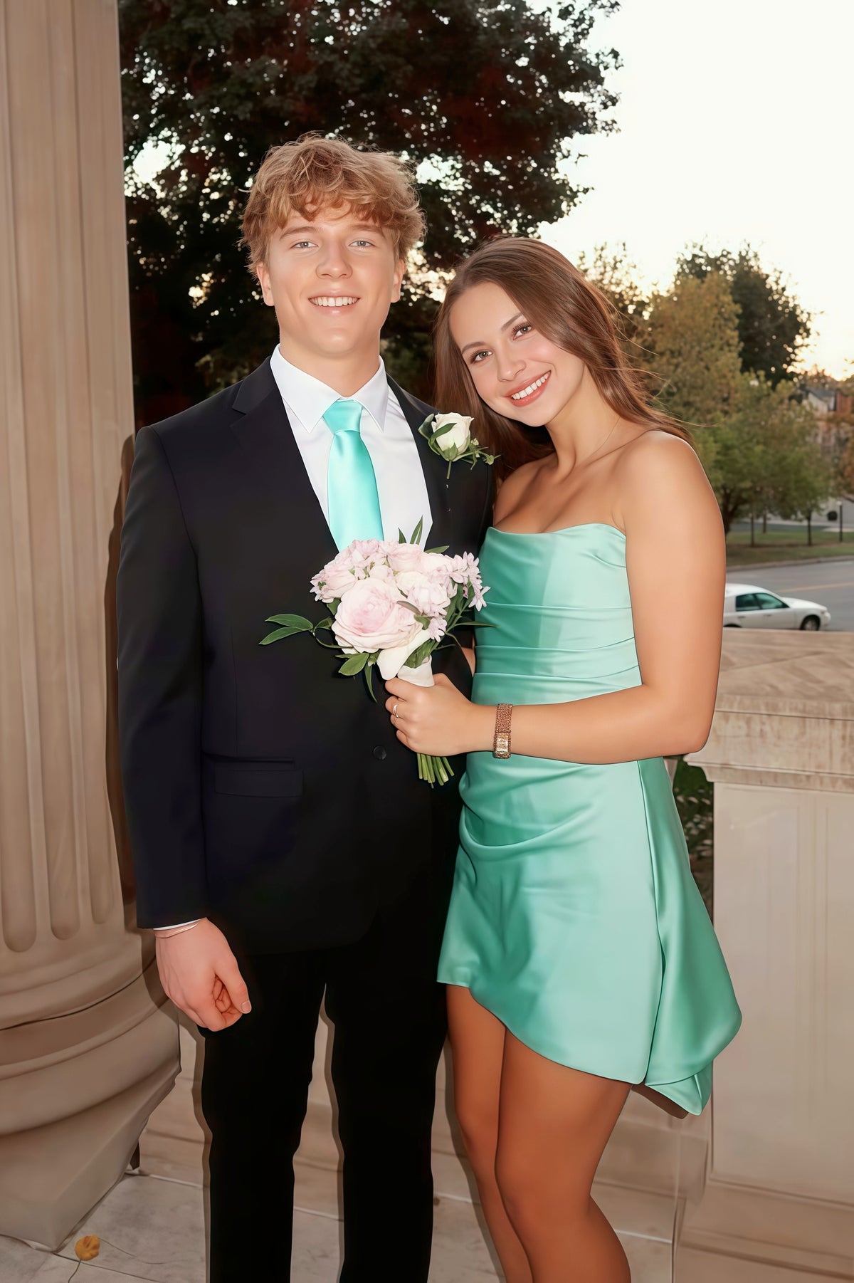 Strapless Green Tight Mini Cocktail Dress