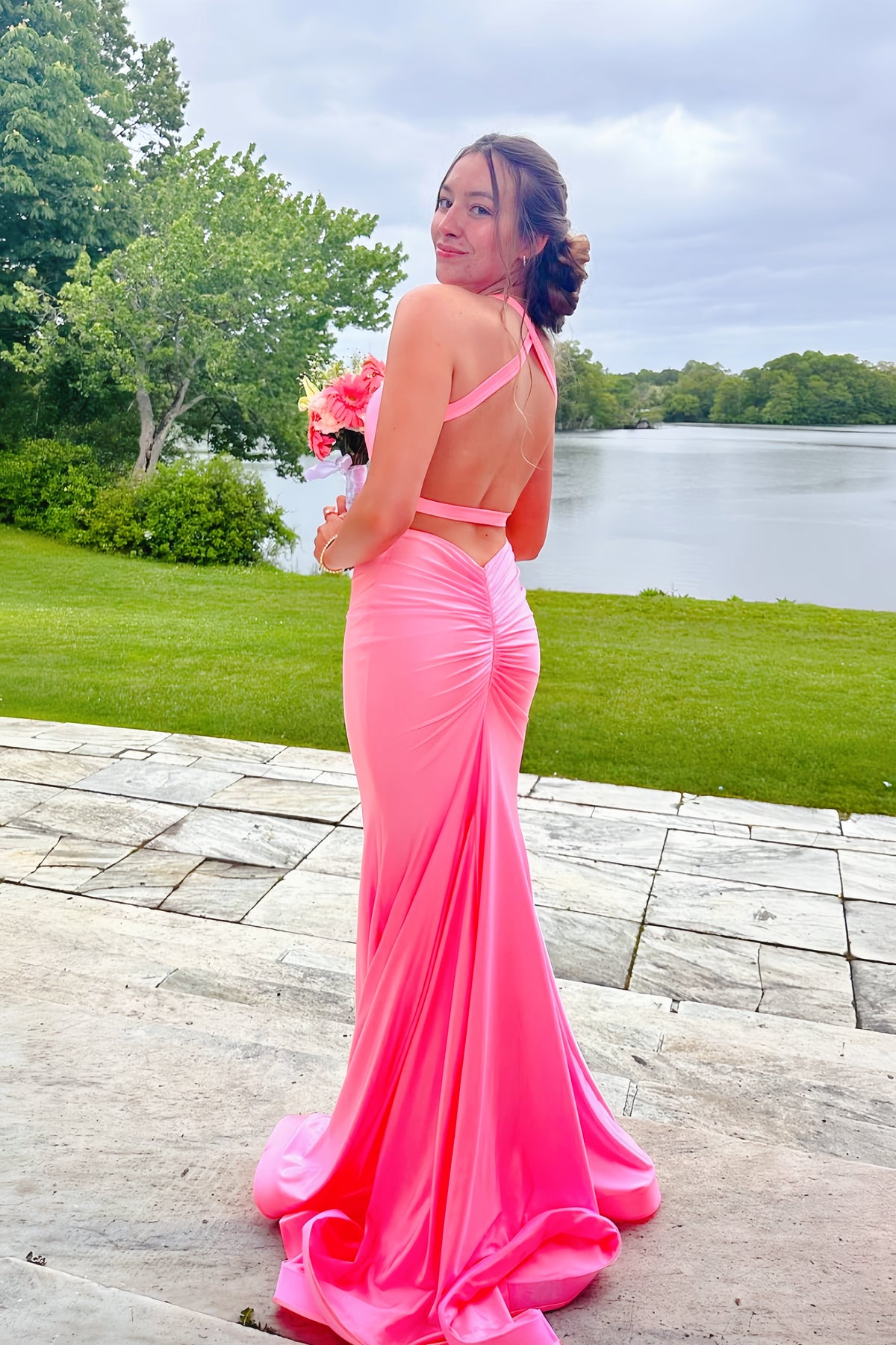 Blue V-Neck Mermaid Long Formal Dress Dressesforparty Blue V-Neck Mermaid Long Formal Dress Dressesforparty