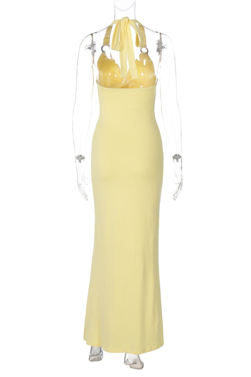 Twist Knot Halter Fitted Dress Dressesforparty Twist Knot Halter Fitted Dress Dressesforparty