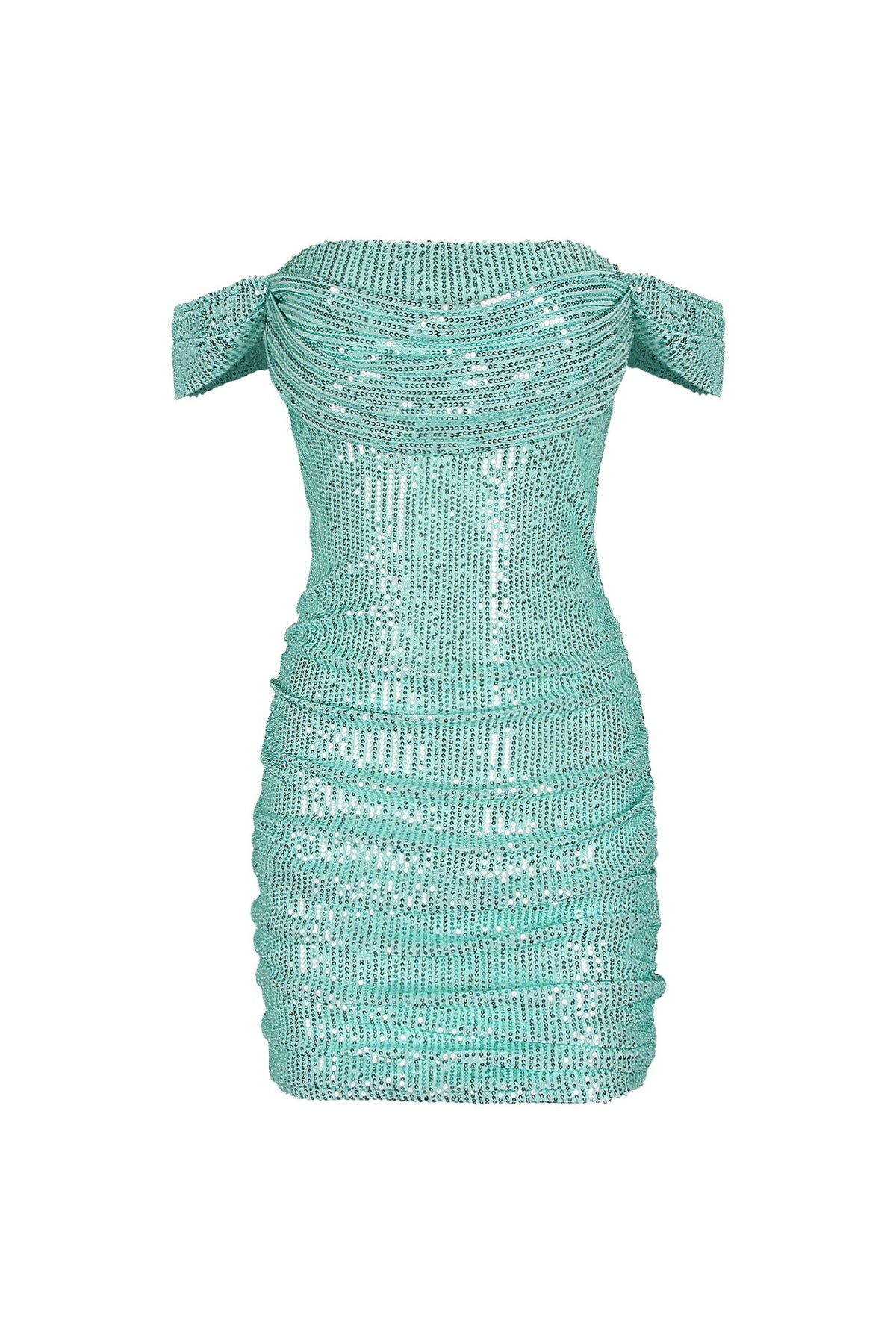 Off-Shoulder Sequin Mini Dress
