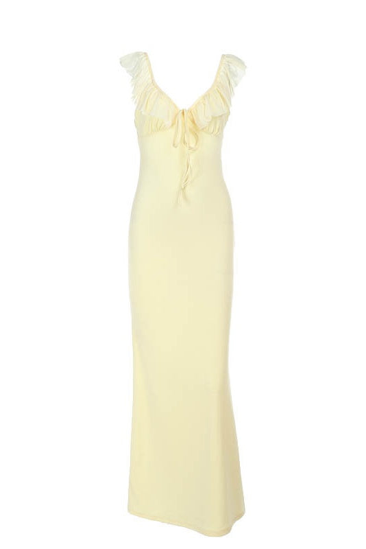 V-Neck Bodycon Mermaid Dress