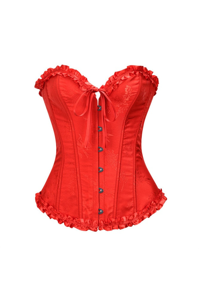 Red Bodycon Sweetheart Bandeau Top