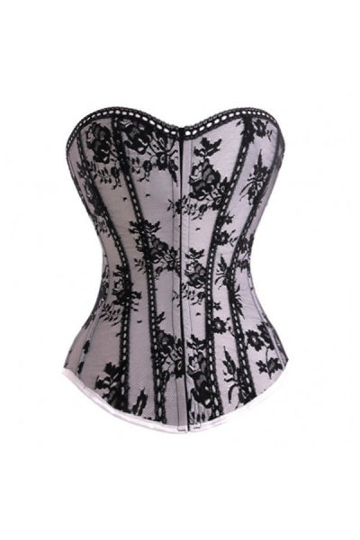 White Bodycon Floral Print Bandeau Top