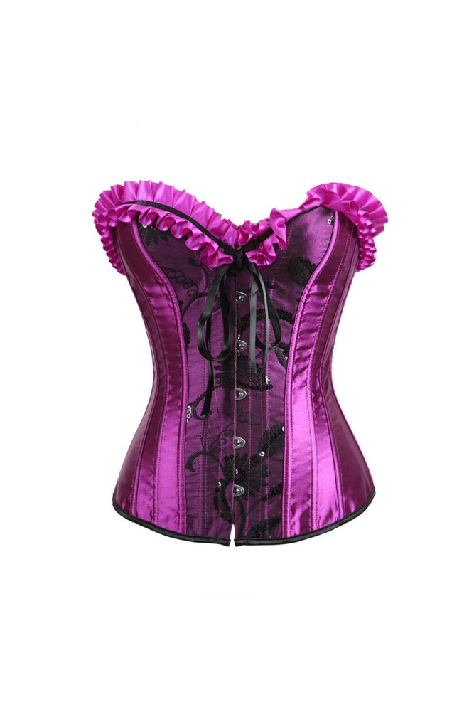 Purple Bodycon Bow Detail Bandeau Top