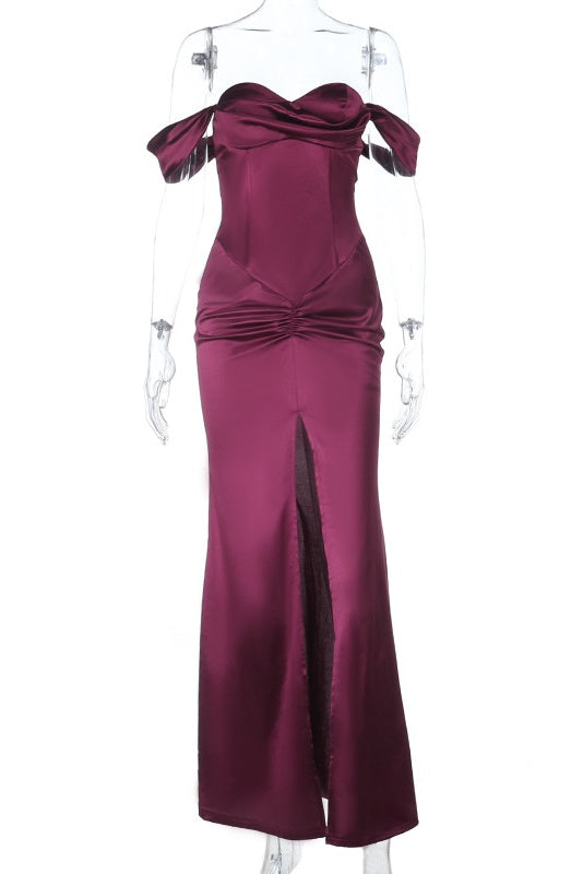 Flowy Hem Off-Shoulder Mermaid Dress