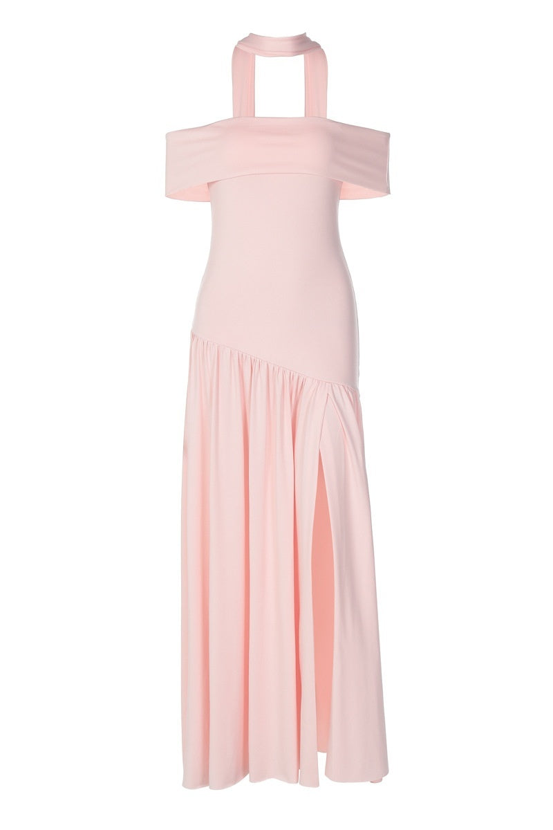 Light Pink Off the Shoulder Dress