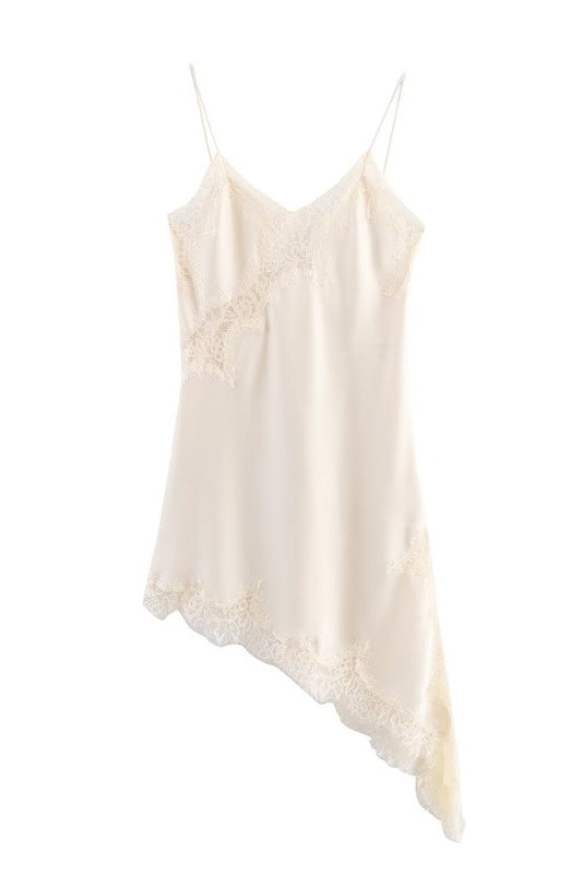 White and Black Lace Trim Mini Dress Dressesforparty White and Black Lace Trim Mini Dress Dressesforparty