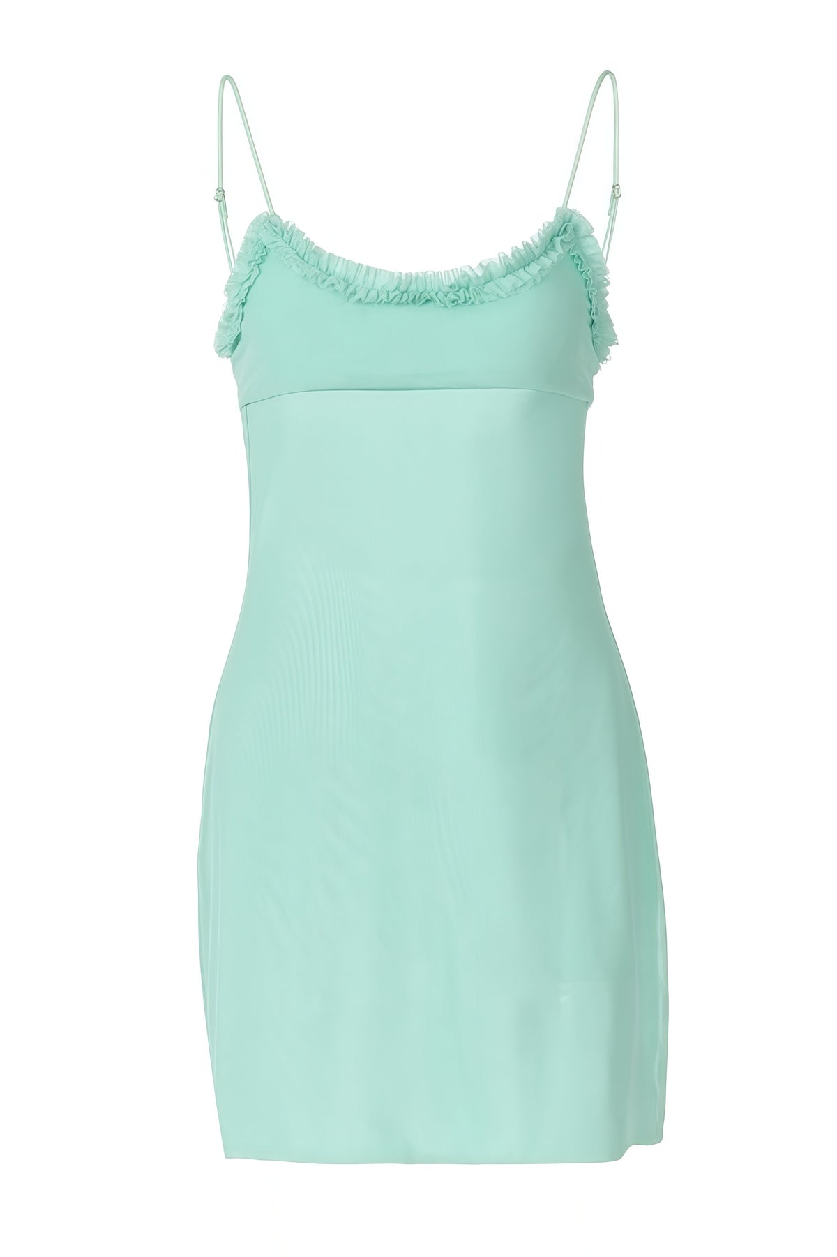 Bodycon Lace-trimmed Neckline Mini Dress