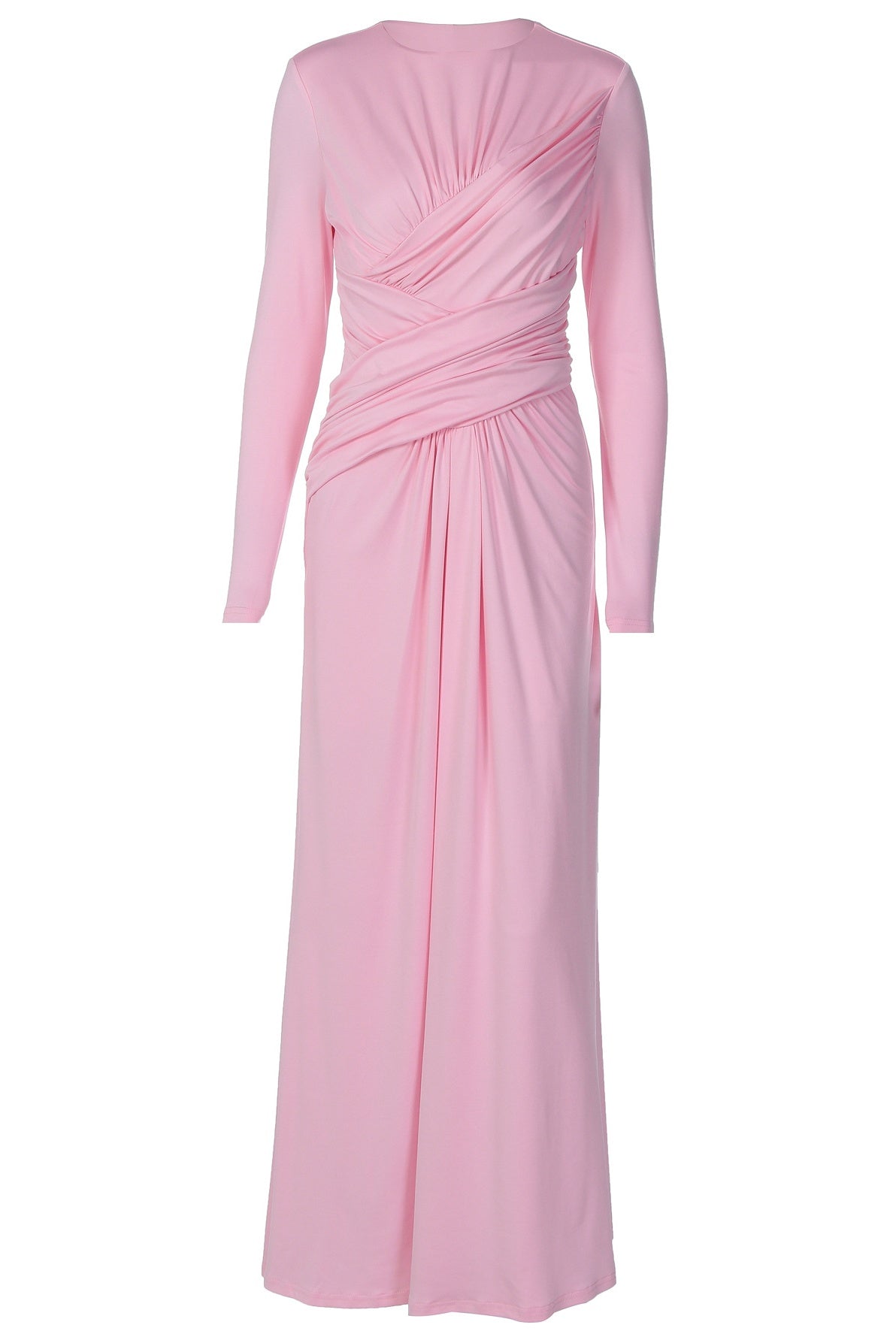 Light Pink Full Sleeves Maxi Dress