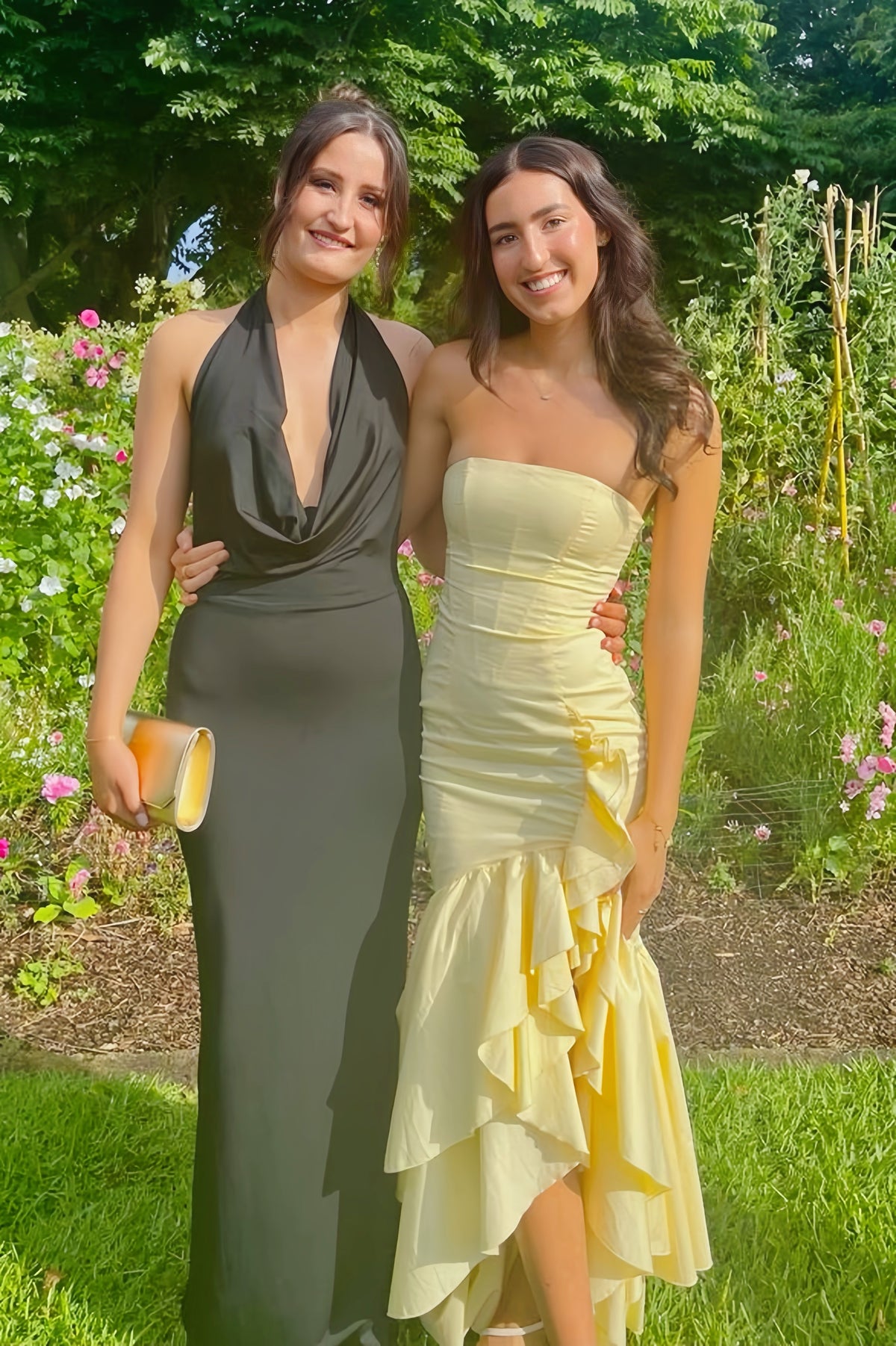 Light Yellow Asymmetrical Layered Slit Dress Dressesforparty Light Yellow Asymmetrical Layered Slit Dress Dressesforparty