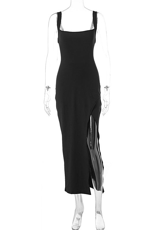 black bodycon dress with side slit Black Bodycon Mini Dress Velvet Side-Slit Cocktail Dress ZINNTRA