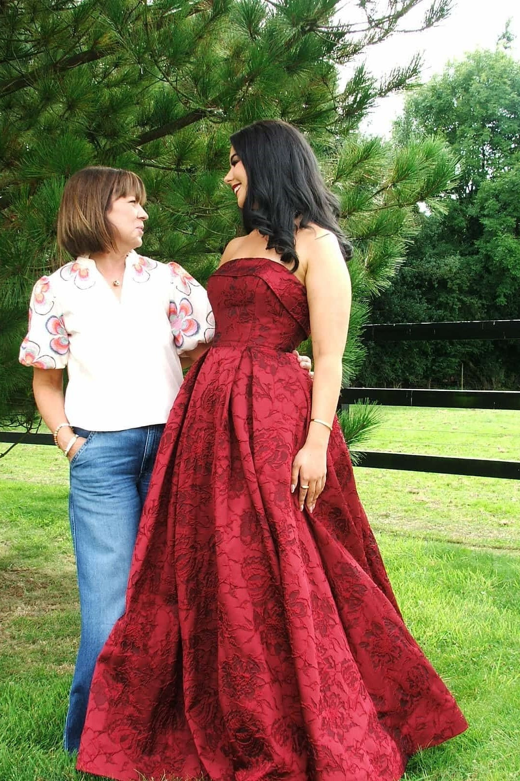 Burgundy Strapless Jacquard A-Line Dress – Dressesforparty Burgundy Strapless Jacquard A-Line Dress – Dressesforparty