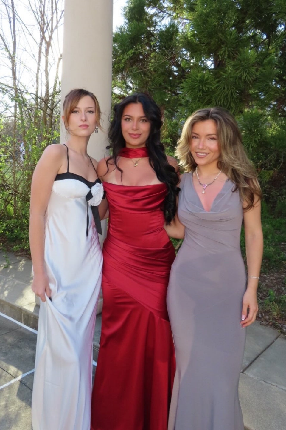 Red Strapless Pleated Boning Fitted Dress