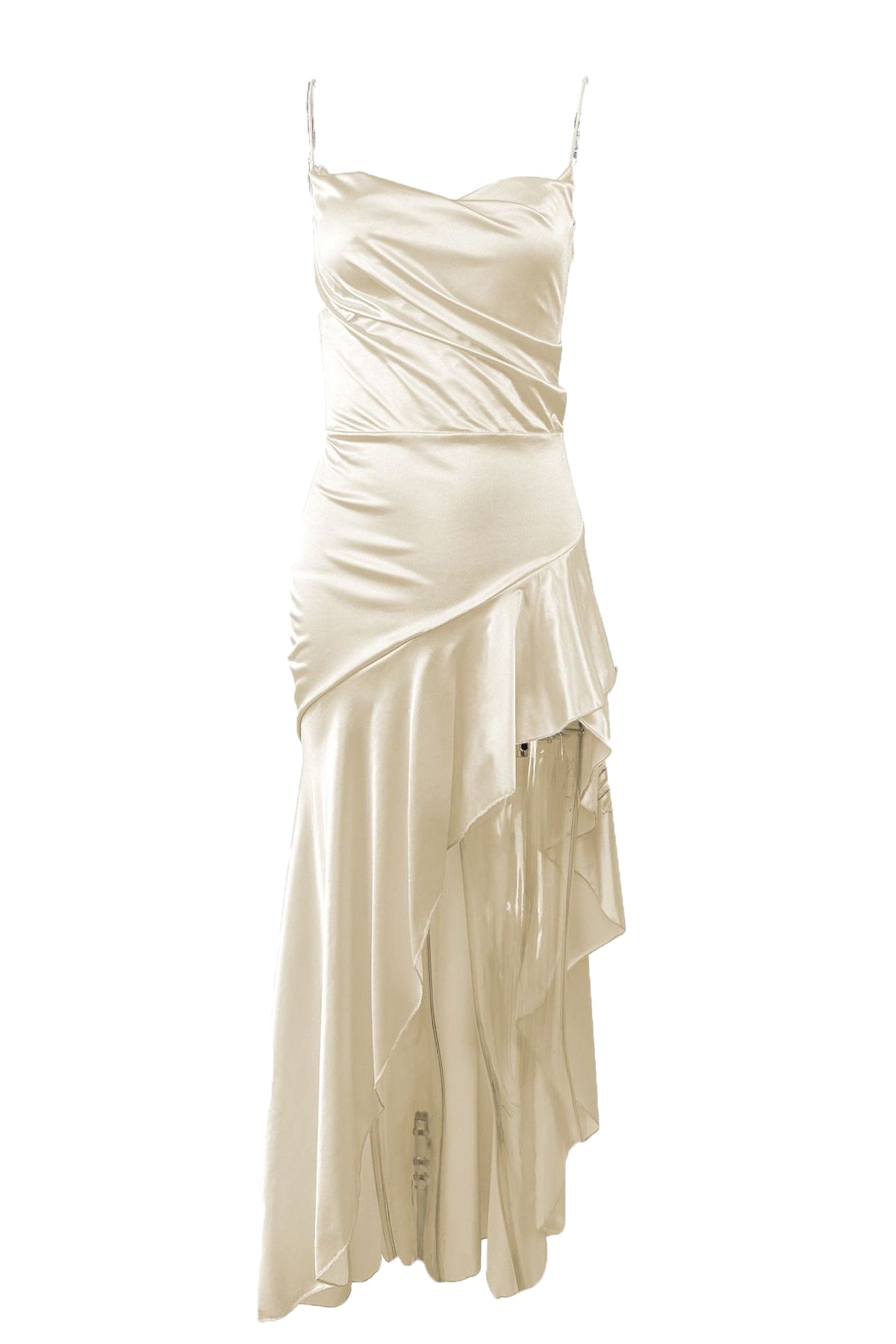 Spaghetti Strap Bodycon Side Slit Dress