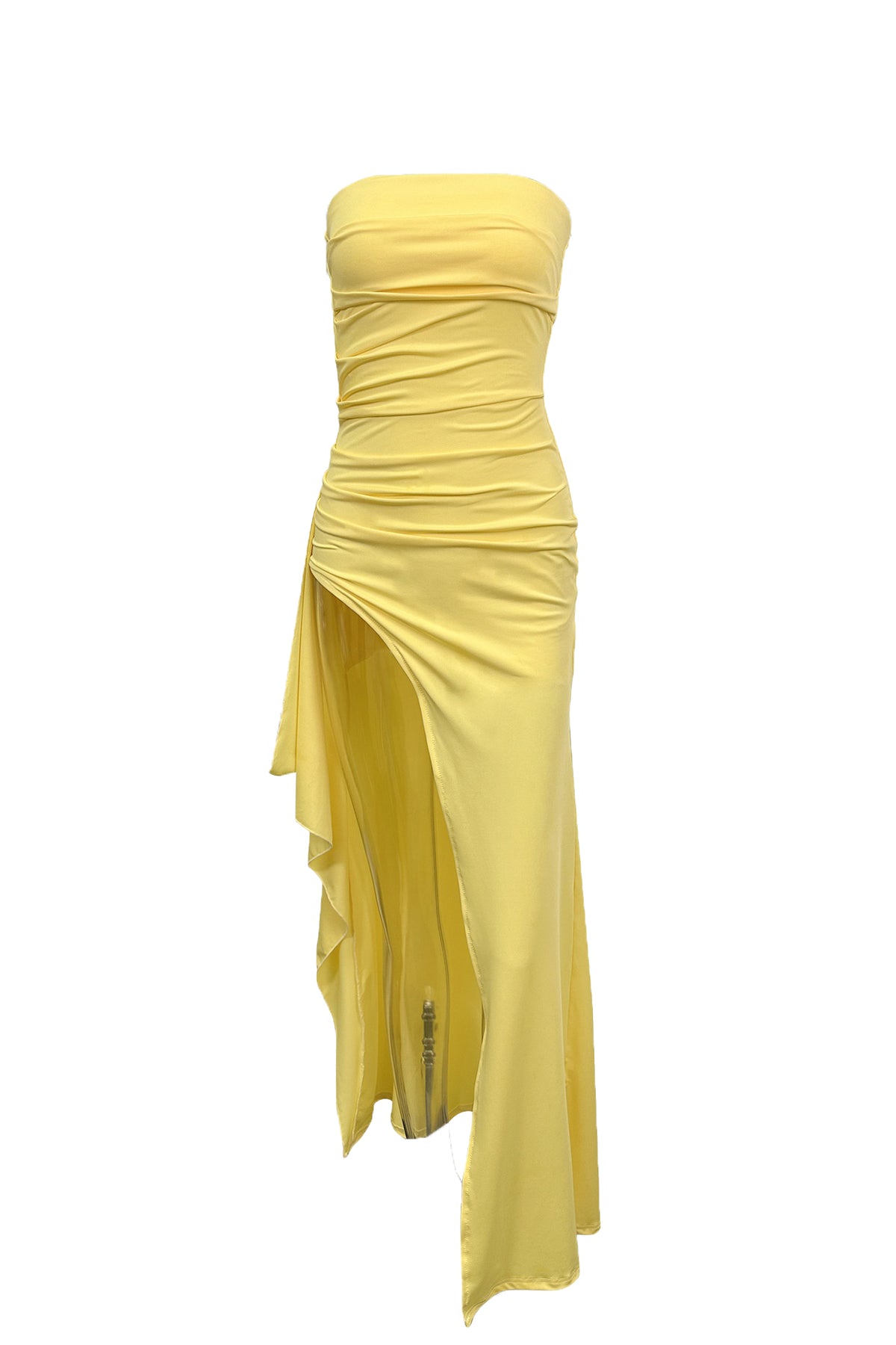 Strapless Bodycon Tube Top Maxi Dress