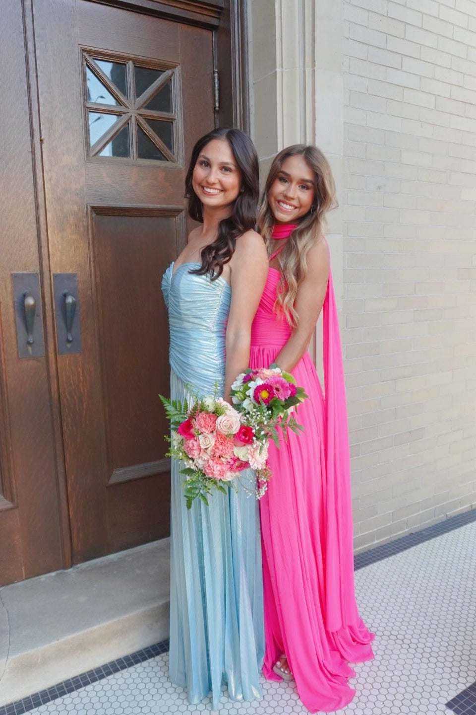 Strapless Champagne Pleated Metallic Long Prom Dress  Dressesforparty