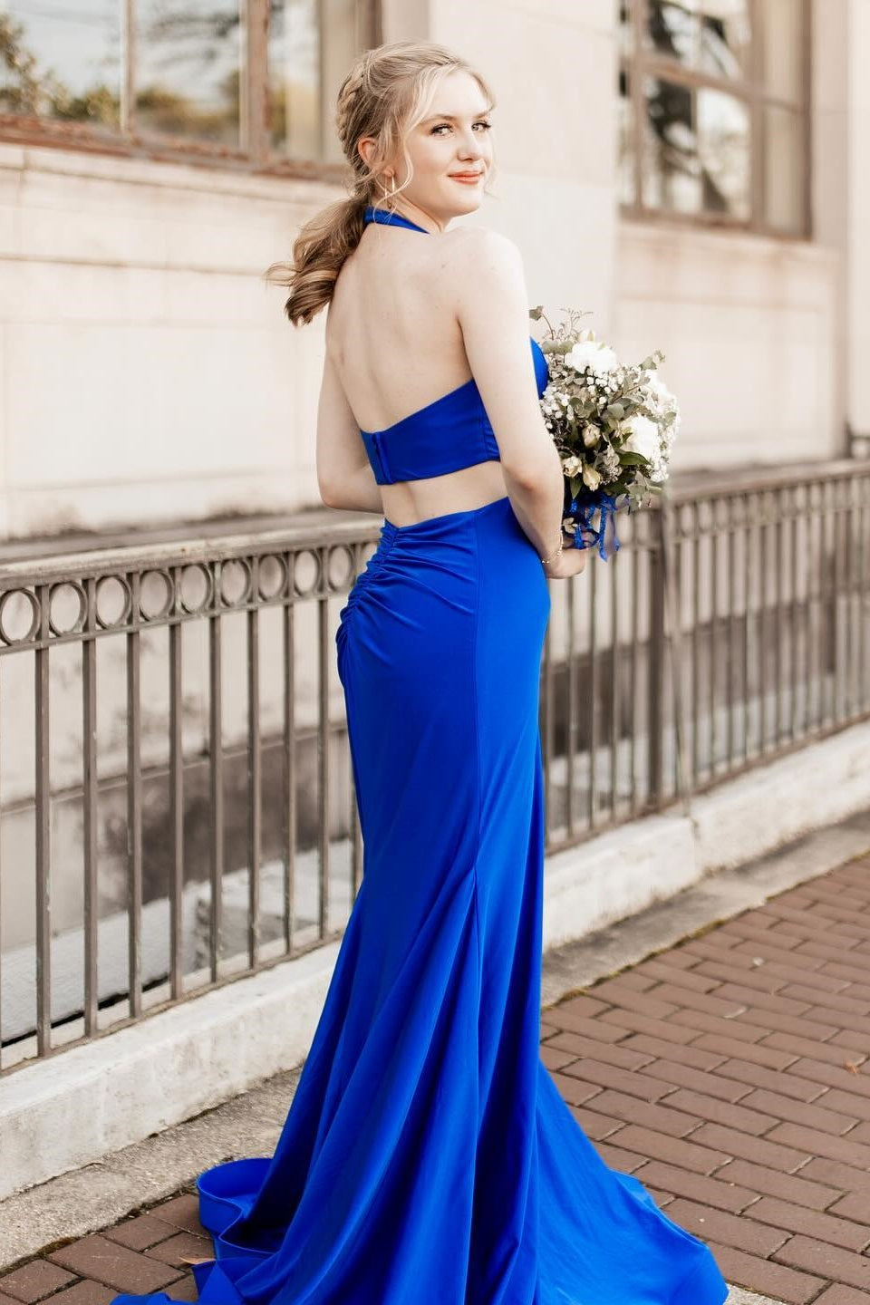 Royal Blue Halter V-neck Mermaid Prom Dress Dressesforparty Royal Blue Halter V-neck Mermaid Prom Dress Dressesforparty