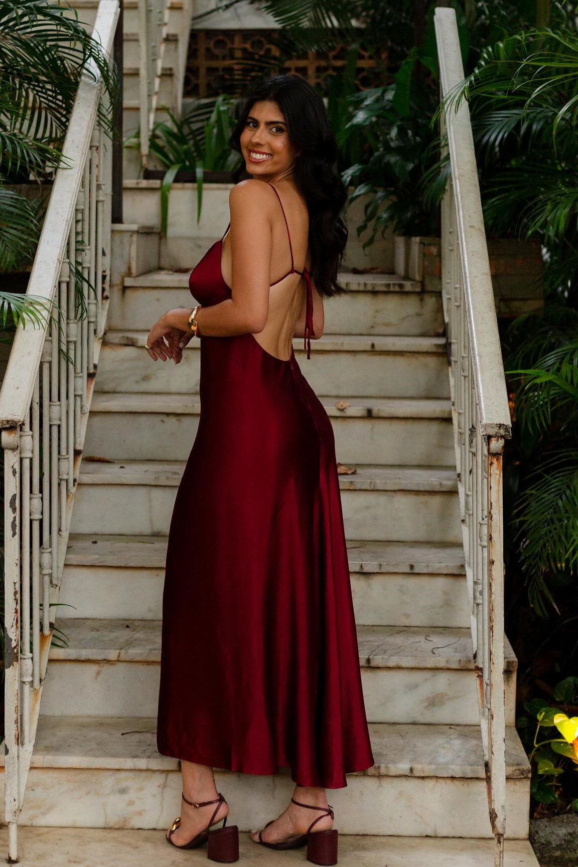 Burgundy Backless Cut-out A-line Prom Dress Dressesforparty Burgundy Backless Cut-out A-line Prom Dress Dressesforparty