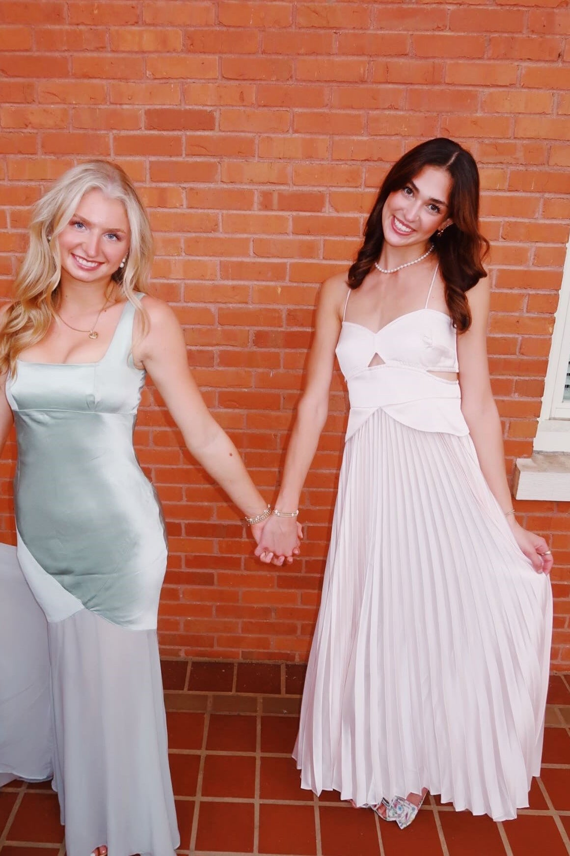 Light Pink Straps Cutout Maxi Dress