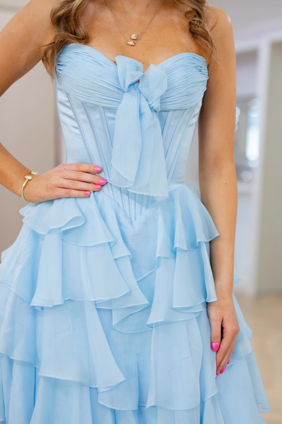 chiffon sweetheart maxi dress Goddiva Multiway Cape Chiffon Sweetheart Maxi Dress