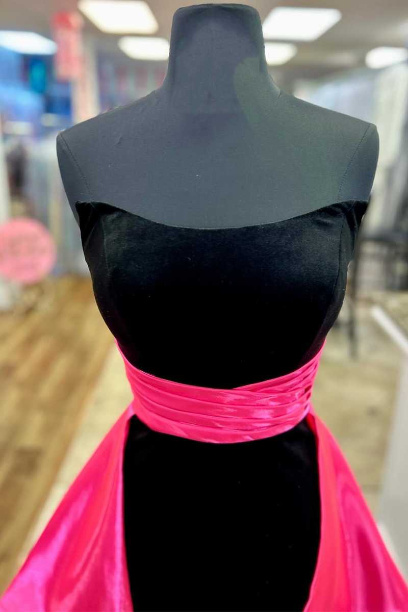 Strapless Black Tight Mini Dress with Mint Green Train Dressesforparty Strapless Black Tight Mini Dress with Mint Green Train Dressesforparty