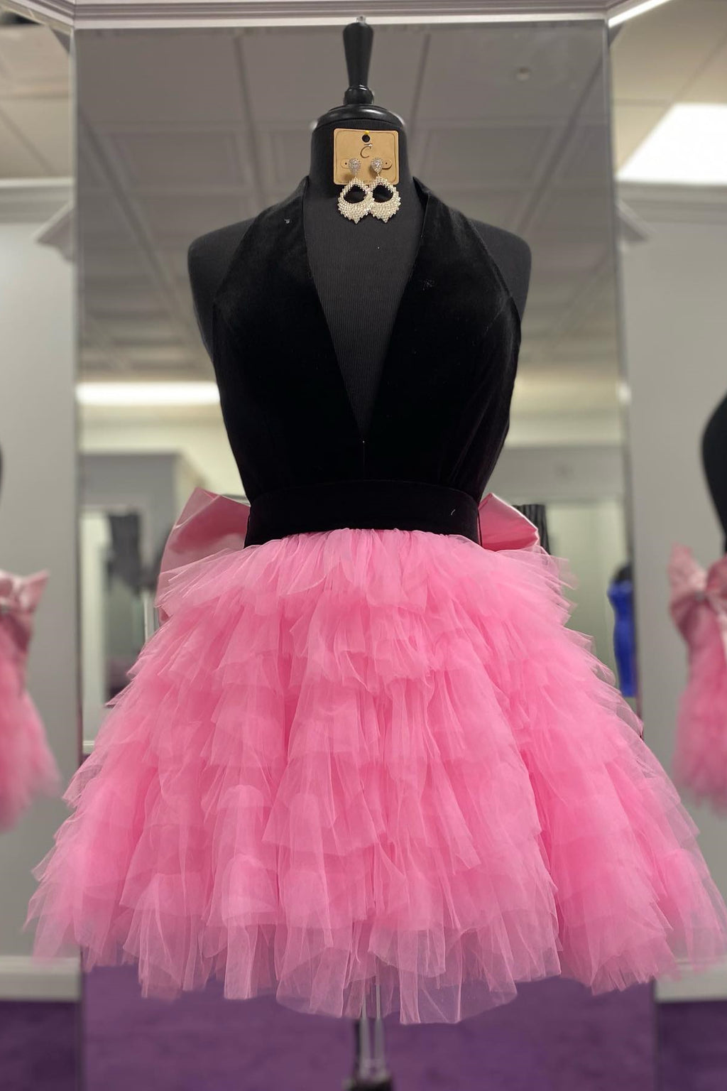 19107 Dusty Pink Strapless Tulle Princess Dress