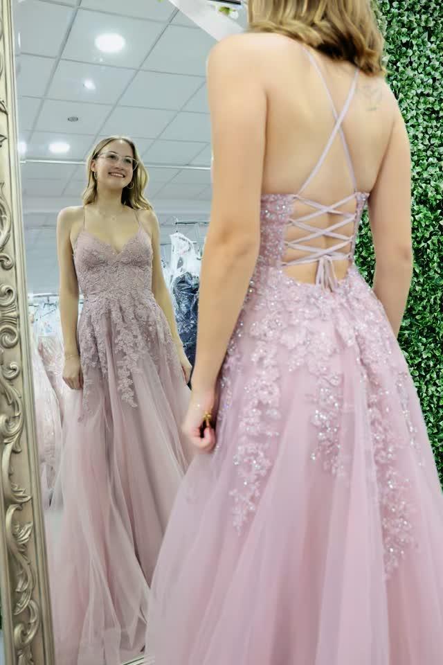 Chiffon and Lace Appliqued Long Dresses Sage