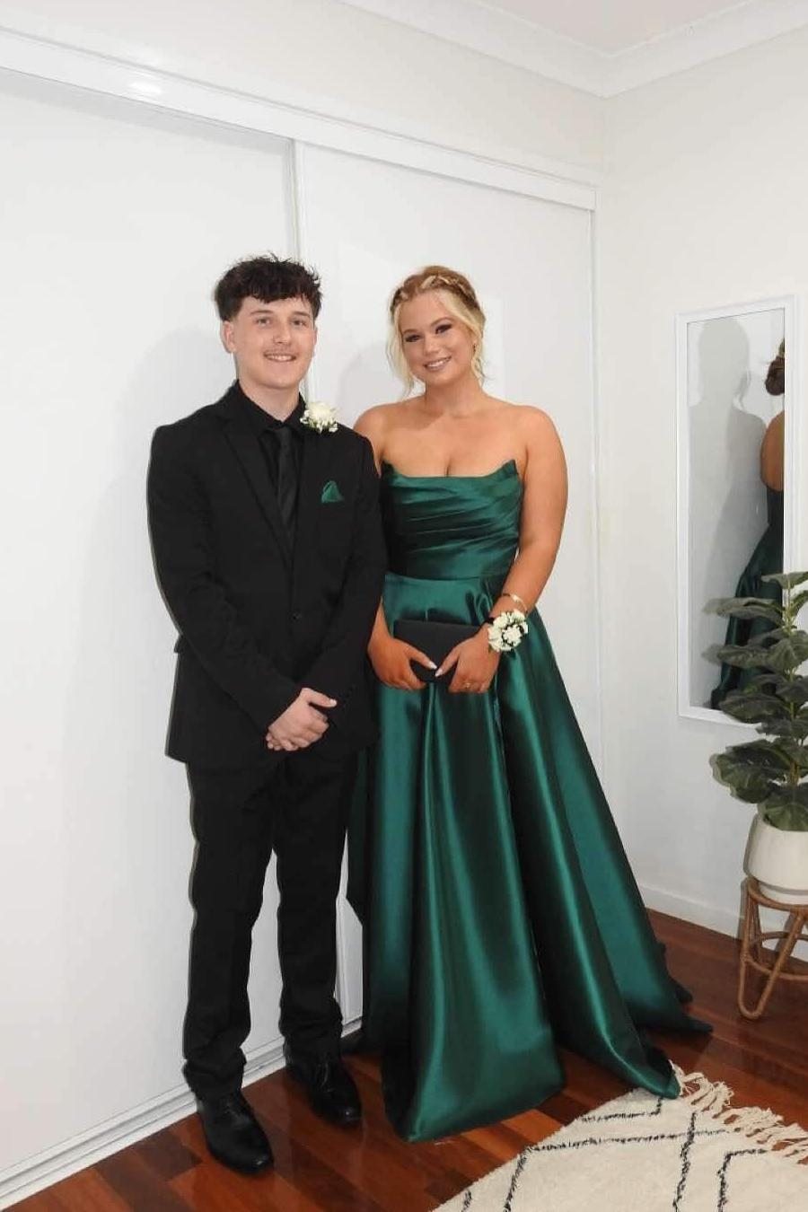 Strapless Sage Green Satin A-line Long Formal Gown Dressesforparty Strapless Sage Green Satin A-line Long Formal Gown Dressesforparty