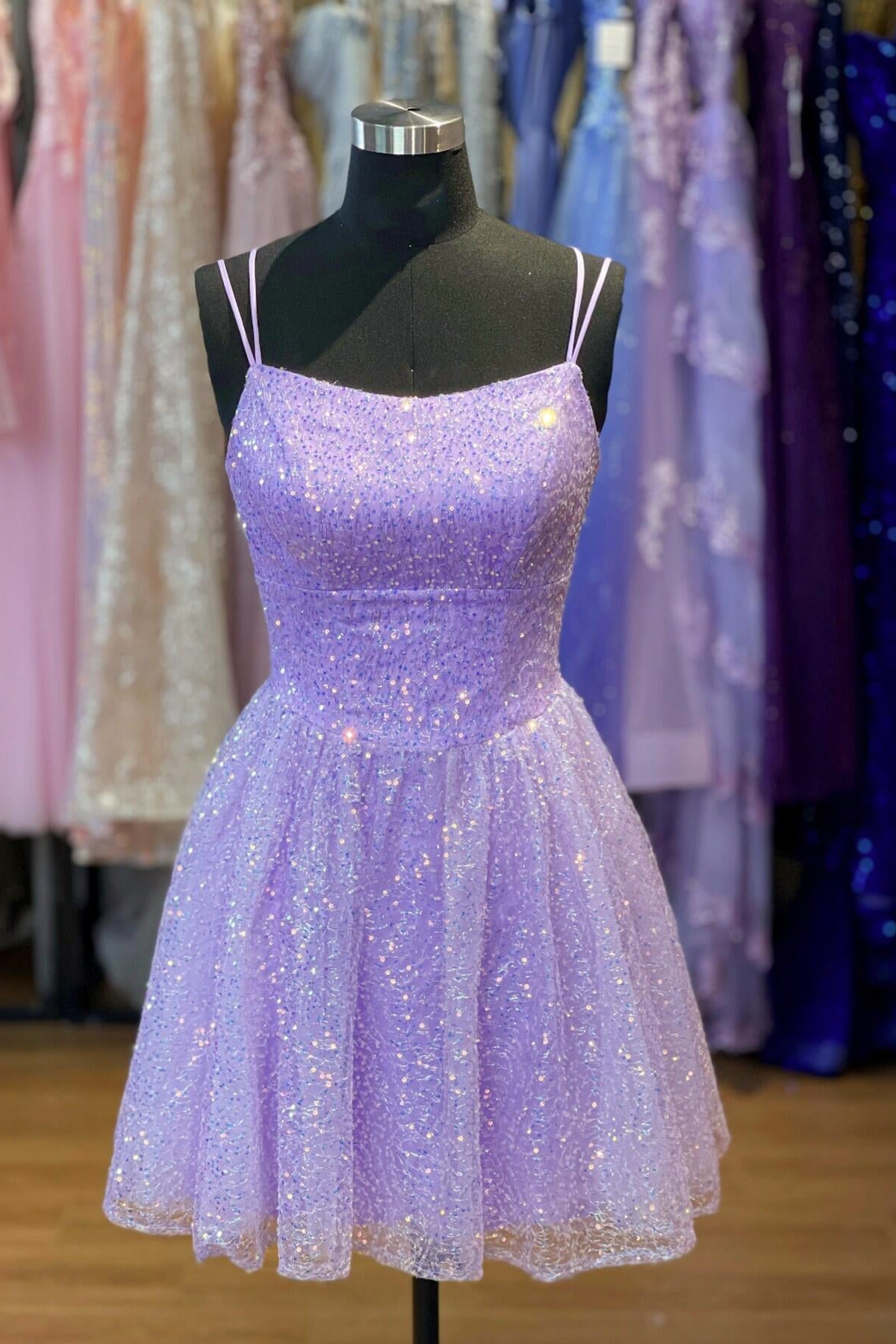 Next Day Delivery Homecoming Dresses Short Metallic-Lace A-Line Homecoming Dress PromGirl Next Day Delivery Homecoming Dresses Short Metallic-Lace A-Line Homecoming Dress PromGirl