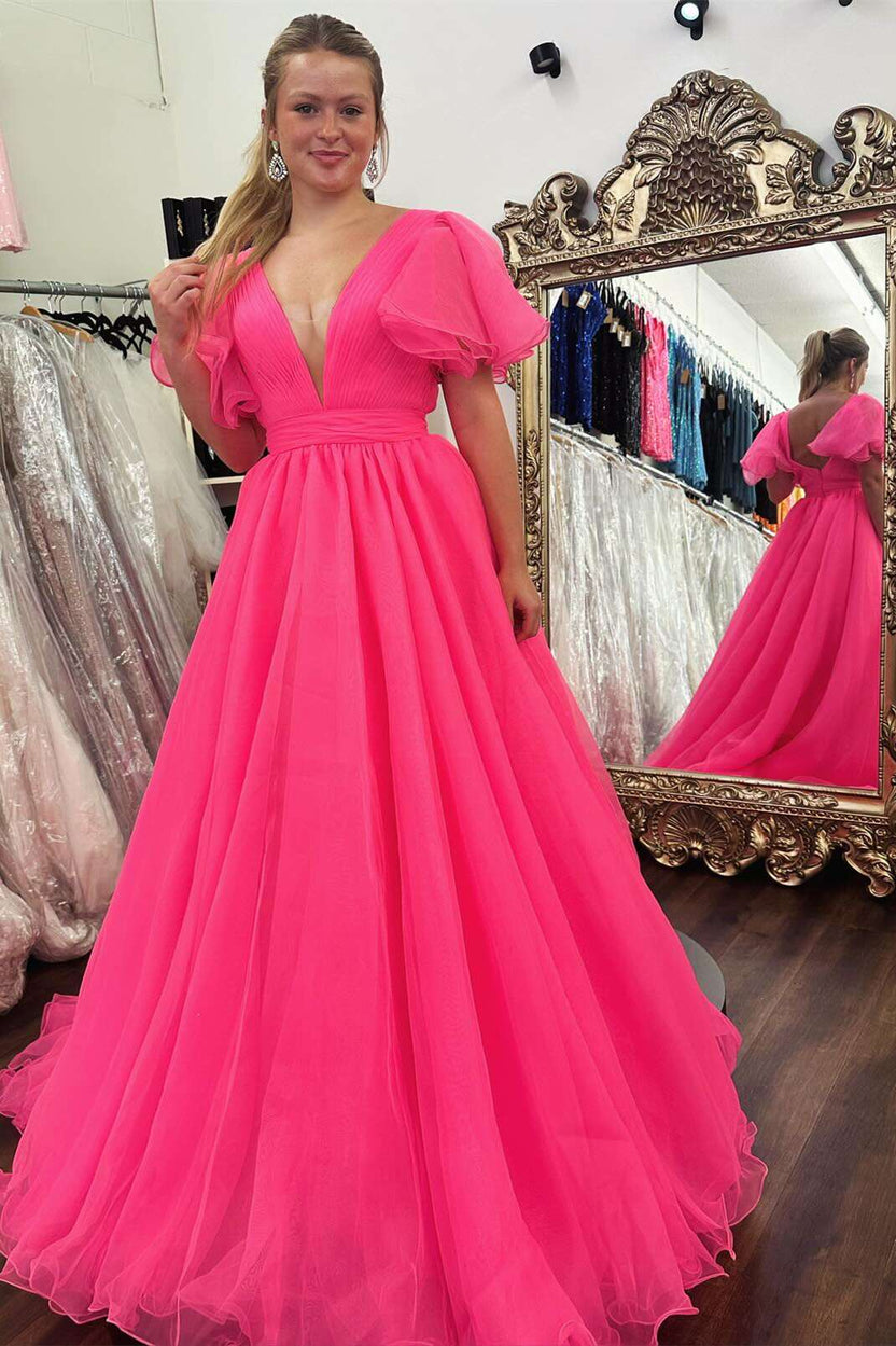 Orange Solid Cotton A-Line Dress
