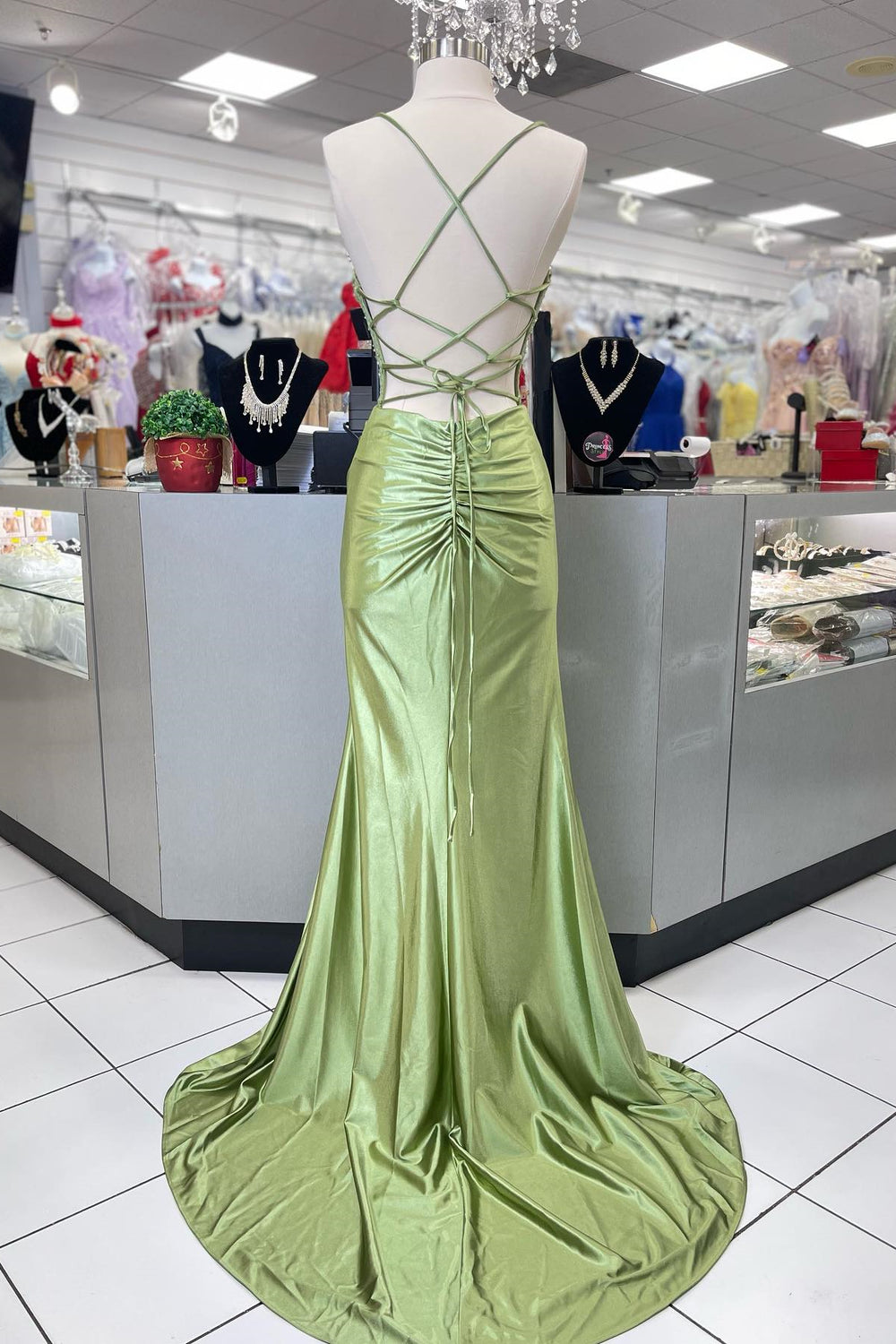 Royal Blue One Shoulder Beaded Mermaid Corset Long Ball Dress with Slit