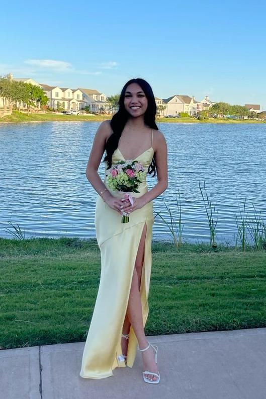 Sexy A Line V Neck Beaded Green Satin Open Back Long Party Dress
